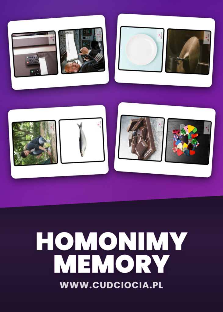 Homonimy MEMORY — Gra w Pary Znaczeń (46 Par, 92 Karty)