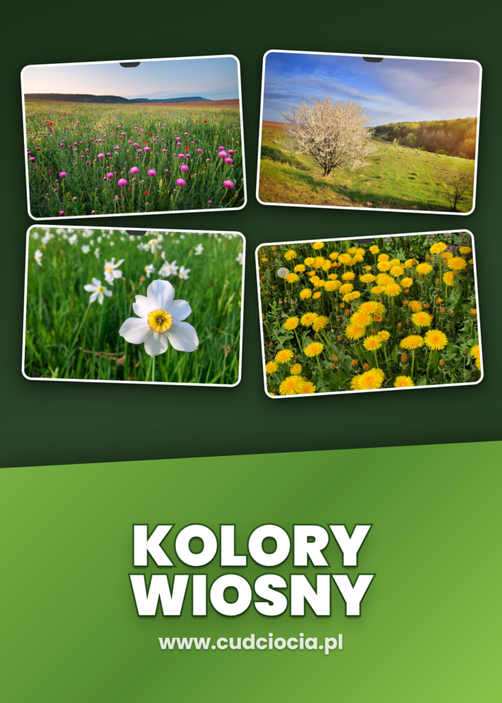 Kolory Wiosny — 41 Fotograficznych Ilustracji Wiosennych do Druku (PDF A4)