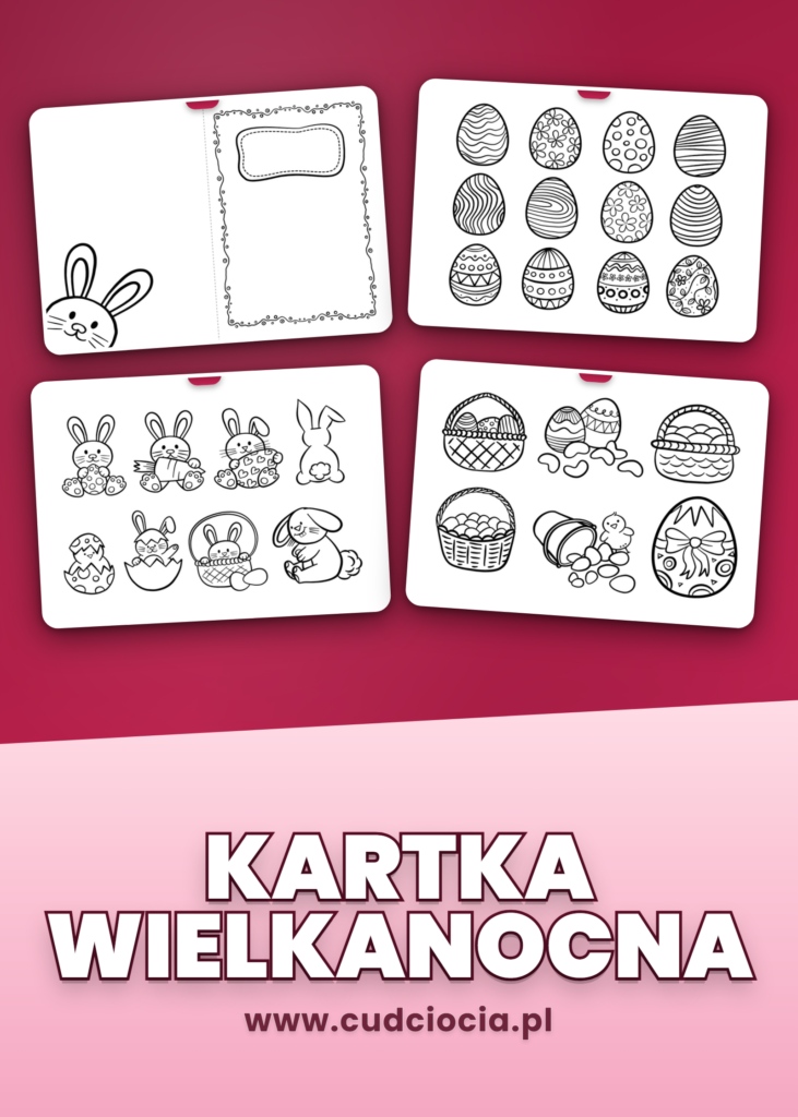 Kartka Wielkanocna do Druku ANG — 6 Szablonów + 7 Arkuszy