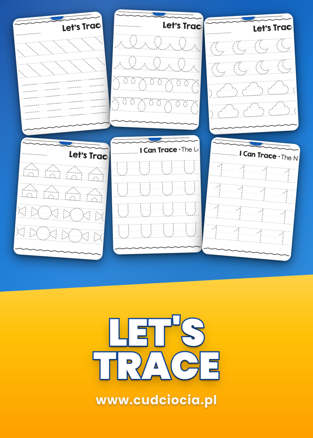 Let's Trace ANG — Pisanie po Śladzie po Angielsku (Alfabet A–Z + Cyfry 0–10)