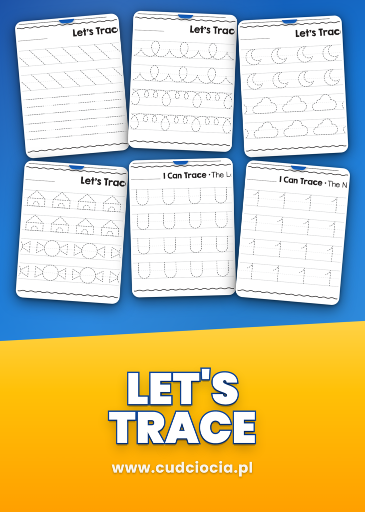 Let's Trace ANG — Pisanie po Śladzie po Angielsku (Alfabet A–Z + Cyfry 0–10)