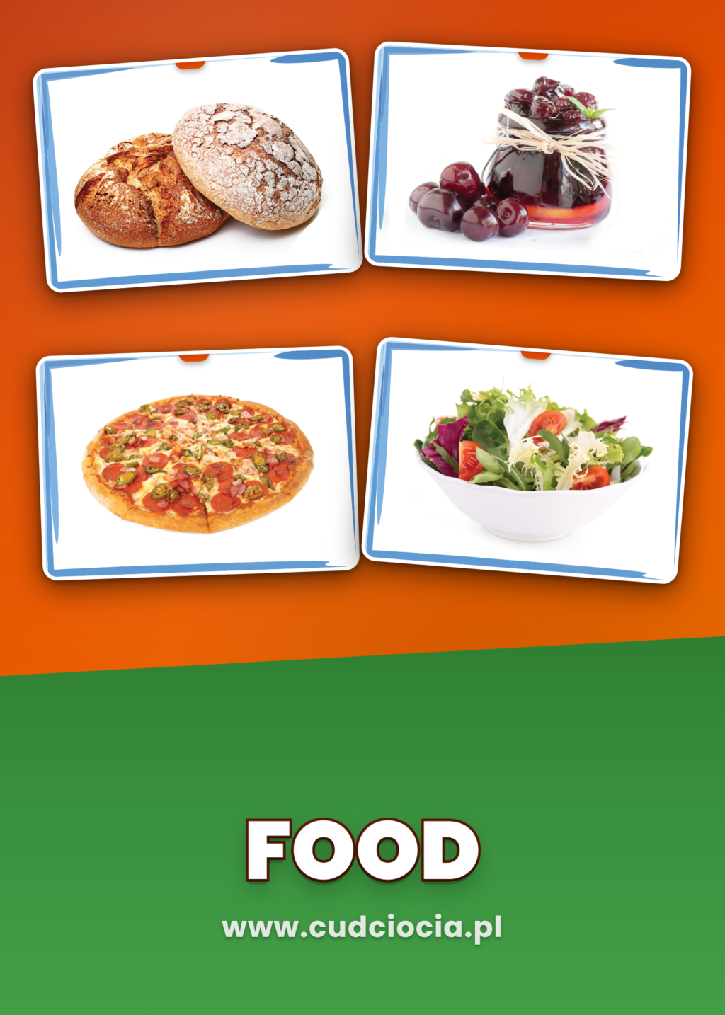 Jedzenie – Karty Prezentacyjne ANG