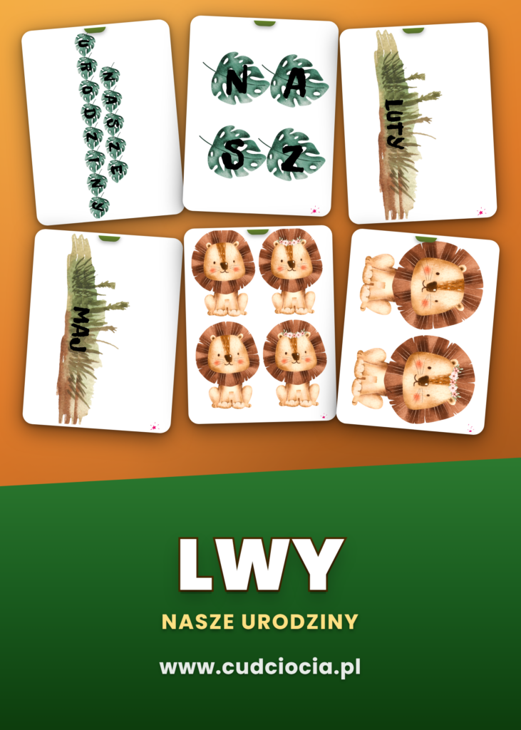 Lwy – Nasze Urodziny (kalendarz urodzin do sali)