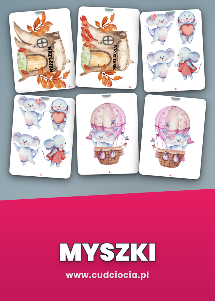 Nasze Urodziny Myszki — Kalendarz Urodzin Przedszkole z Lotosami (28 Stron)