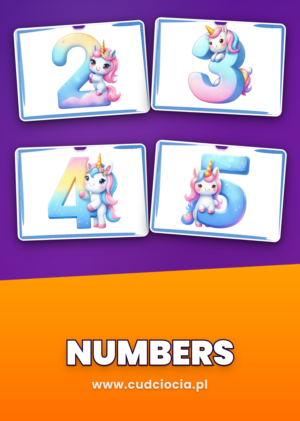 Liczby – Karty Prezentacyjne ANG