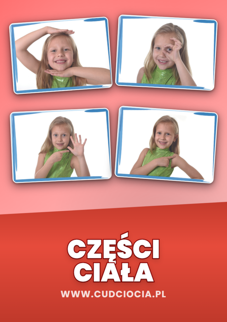 Części Ciała — Karty Prezentacyjne PL z Fotografiami