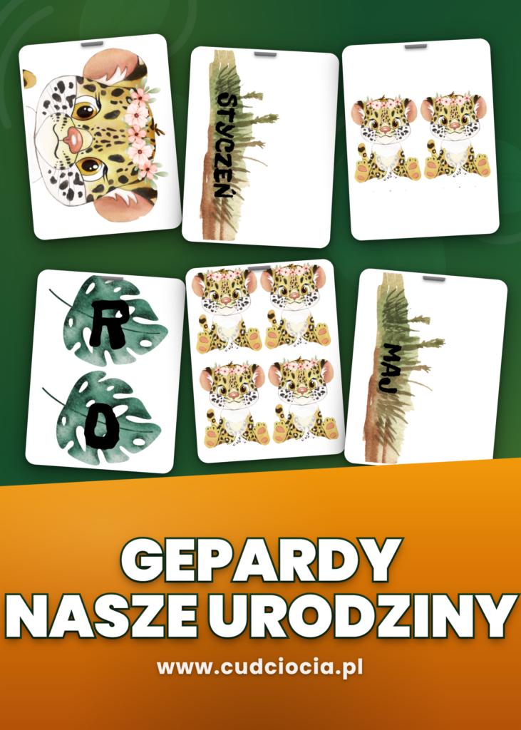 Gepardy — Kalendarz Urodzin do Sali