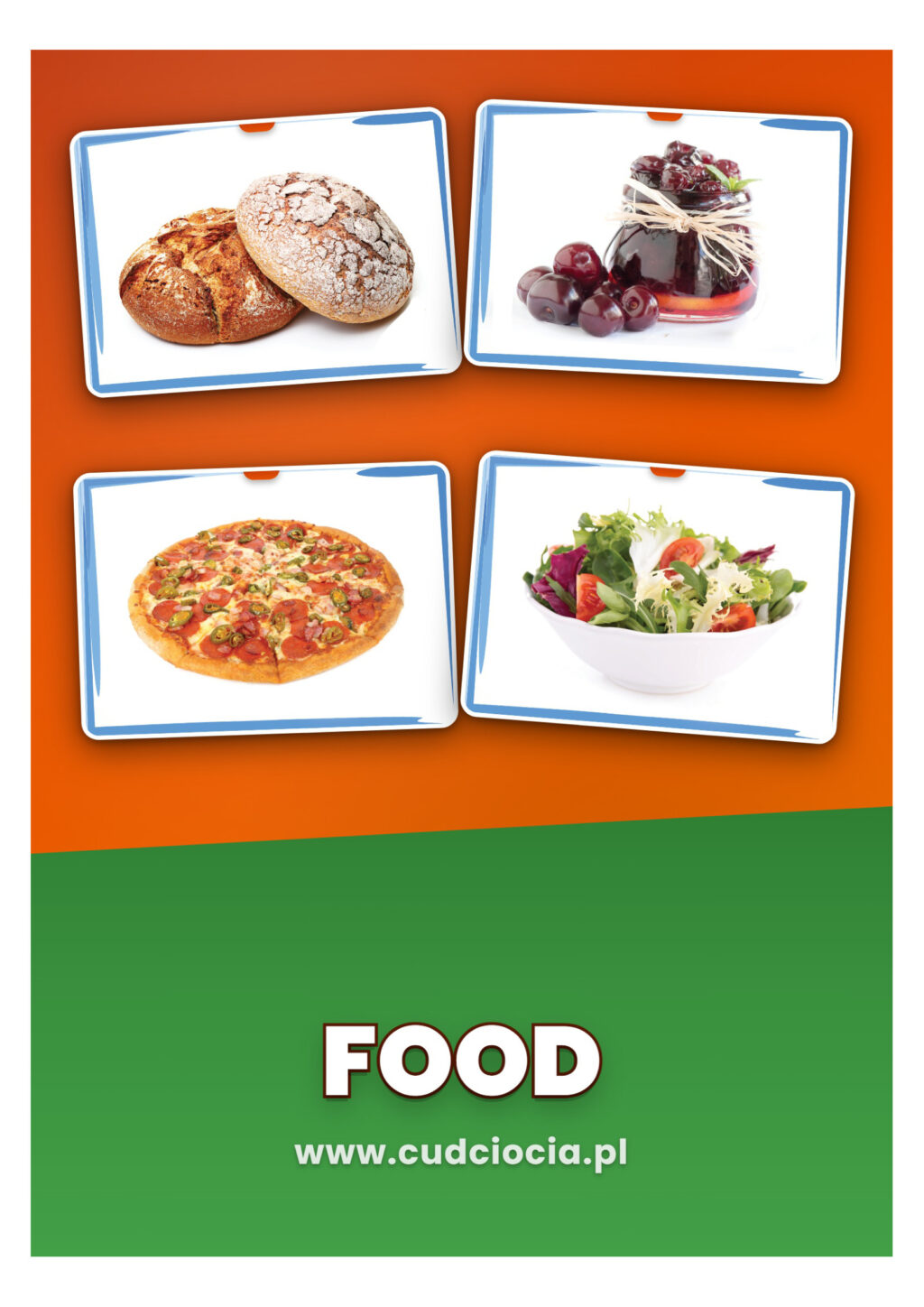 Jedzenie – Karty Prezentacyjne ANG