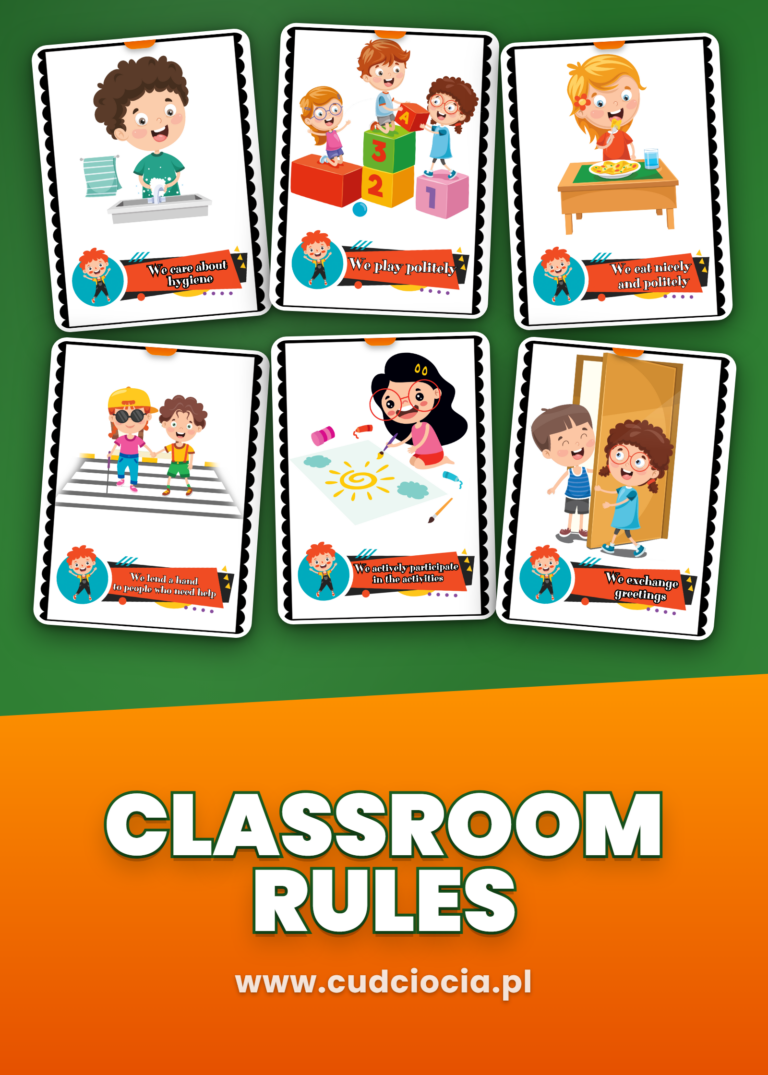Classroom Rules – Kodeks Przedszkolaka ANG