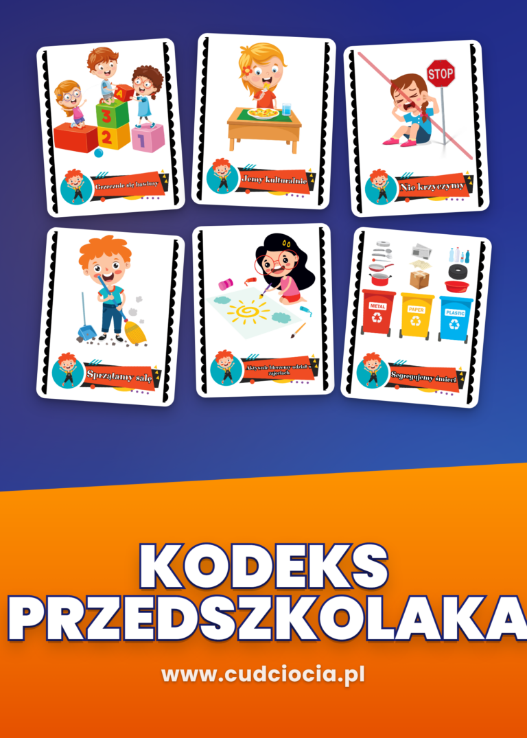 Kodeks Przedszkolaka – 33 Plansze z Zasadami