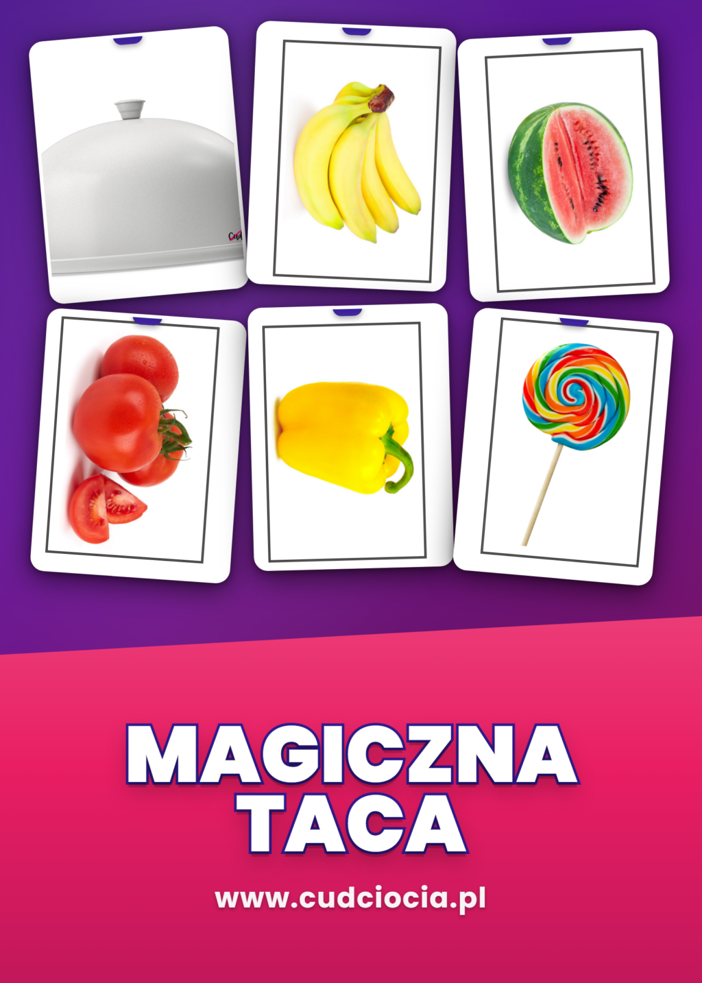 Magiczna Taca - Jedzenie (Gra Zgadywanka dla Dzieci)