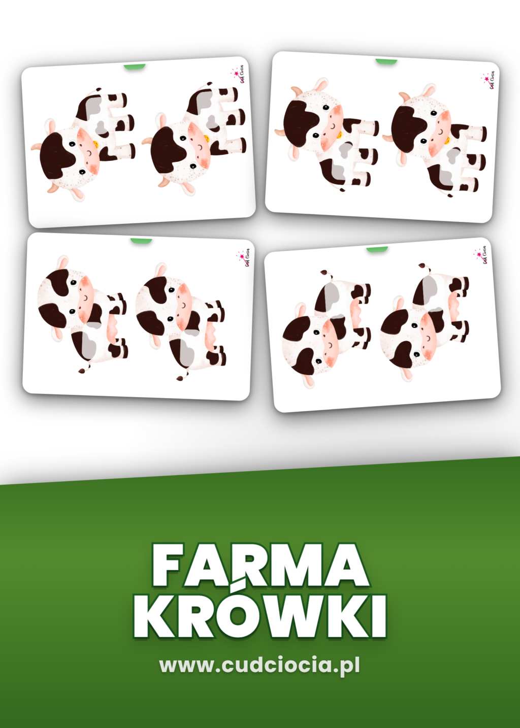 Nasze Urodziny Farma Krówki — Dekoracje Urodzinowe Przedszkole do Druku