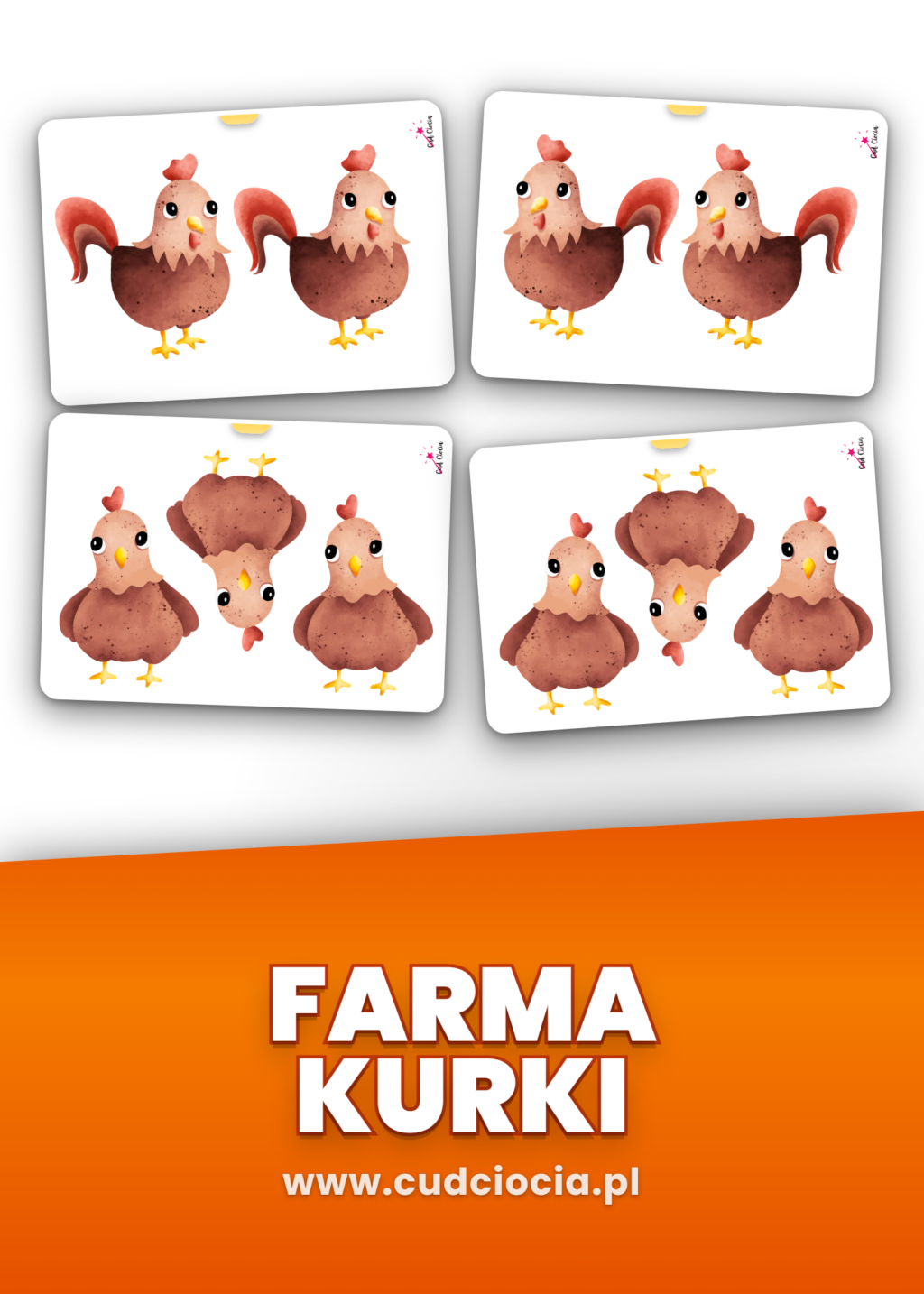 Nasze Urodziny Farma Kurki/Kury — Kalendarz Urodzinowy Przedszkole do Druku