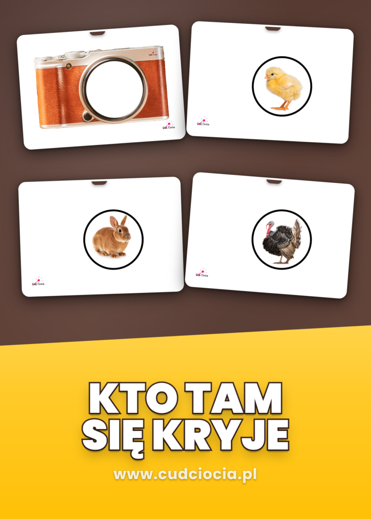 Magiczny Aparat — Zwierzęta Udomowione (21 Kart, Kto Tam Się Kryje?)