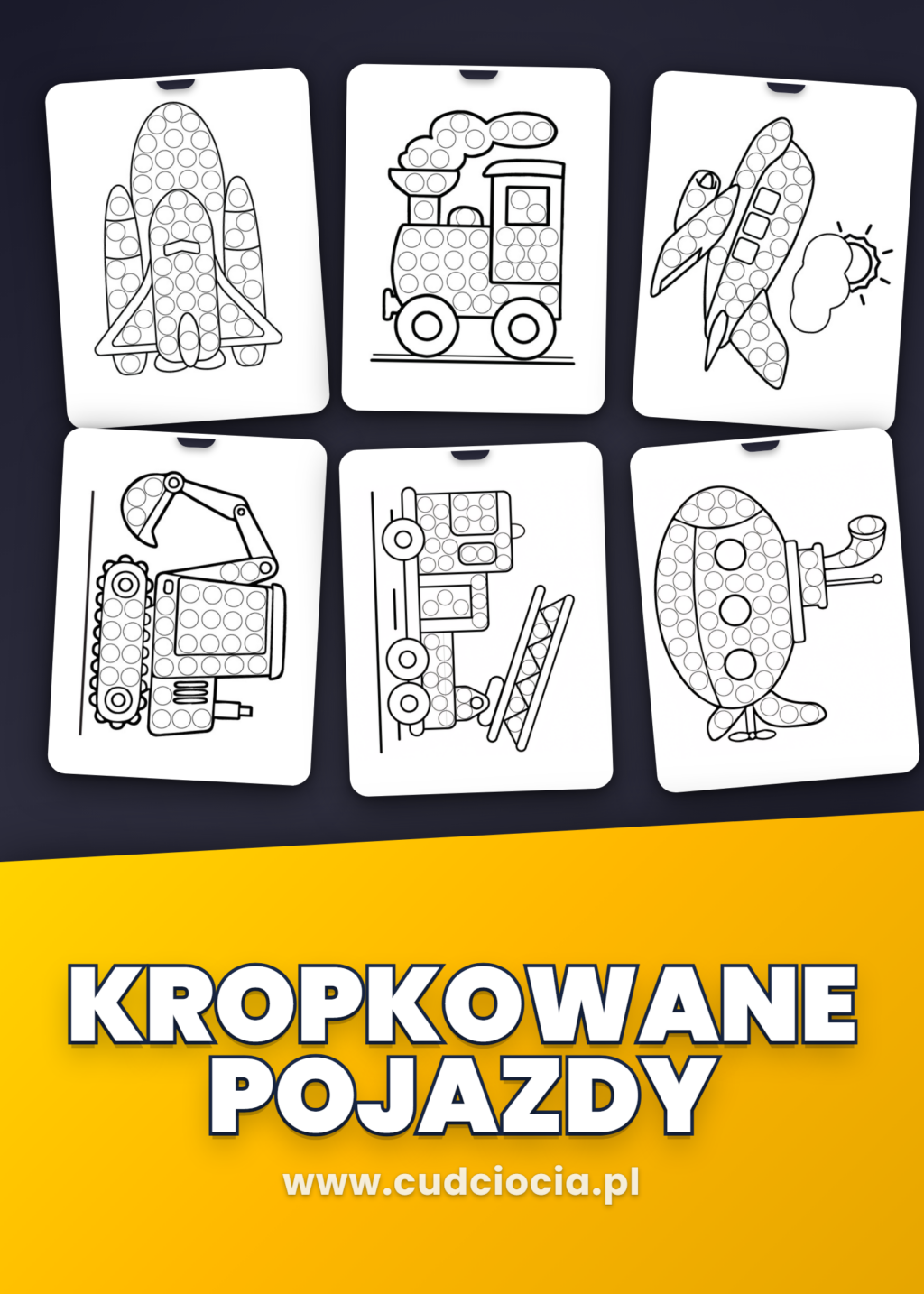 Kropkowane Pojazdy - Dziurkowane Karty Pracy