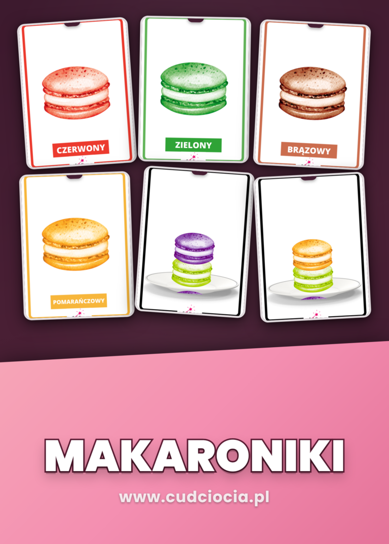 Makaroniki — Układanka Sensoryczna z Sekwencjami Kolorów