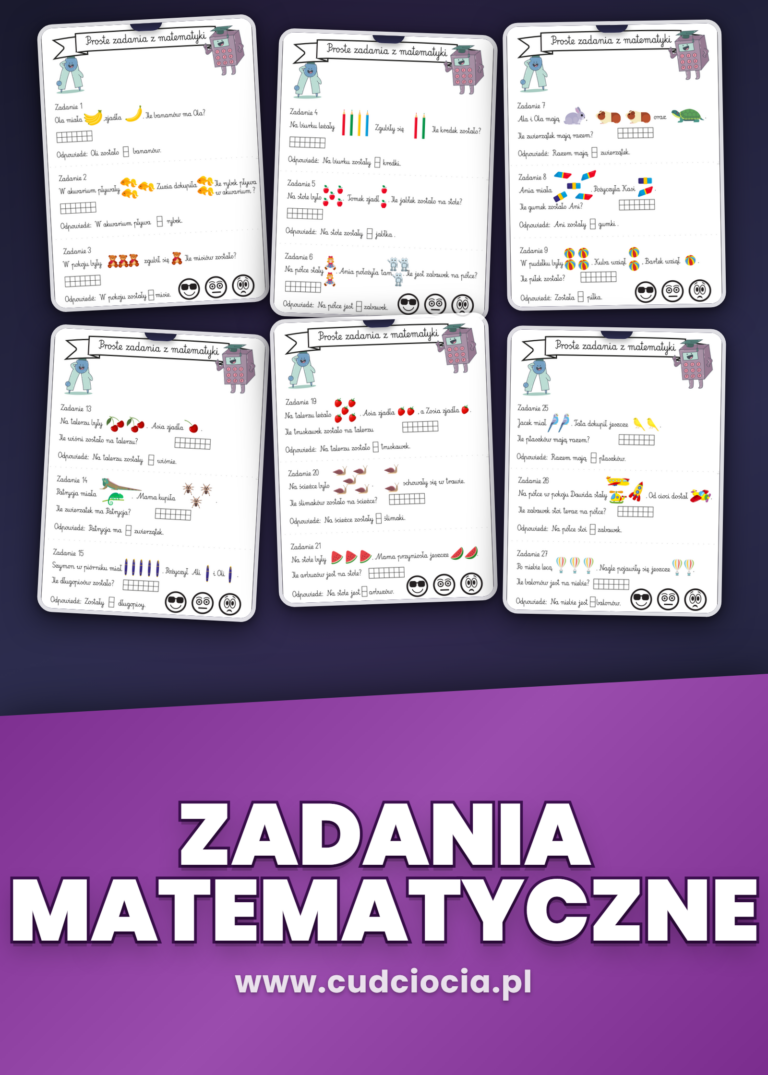 Zadania Matematyczne Klasa 1 — 30 Zadań Tekstowych w Zakresie 1–5