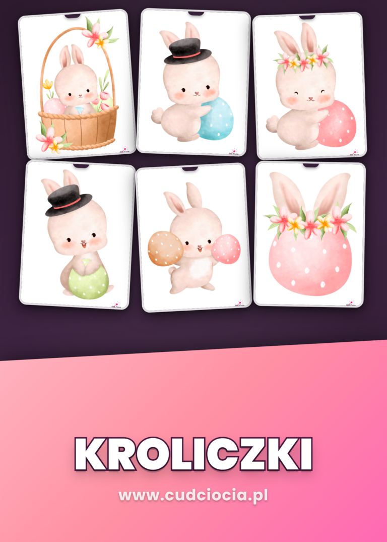 Wielkanocne Króliczki — 80 Stron Dekoracji do Druku