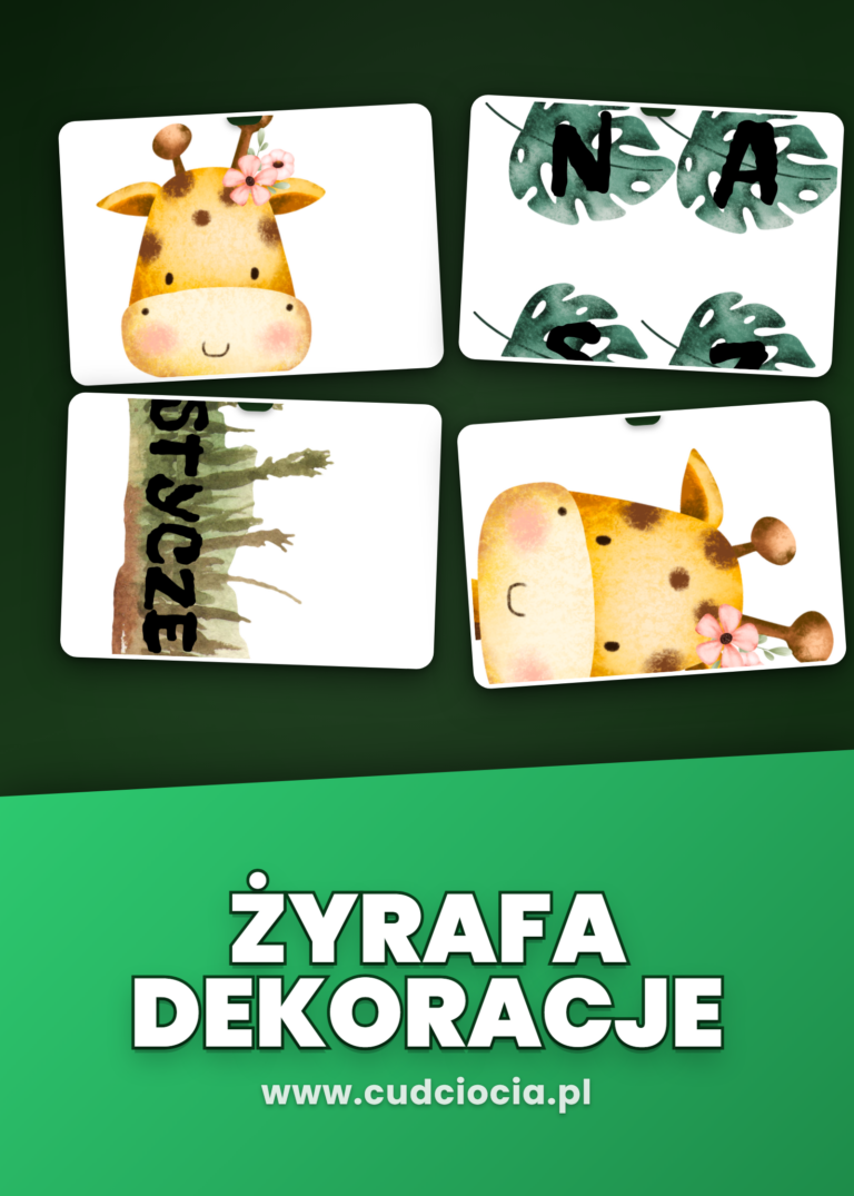 Żyrafy — Kalendarz Urodzin do Sali