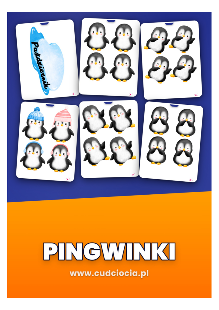 Pingwinki — Nasze Urodziny (kalendarz urodzin do sali)