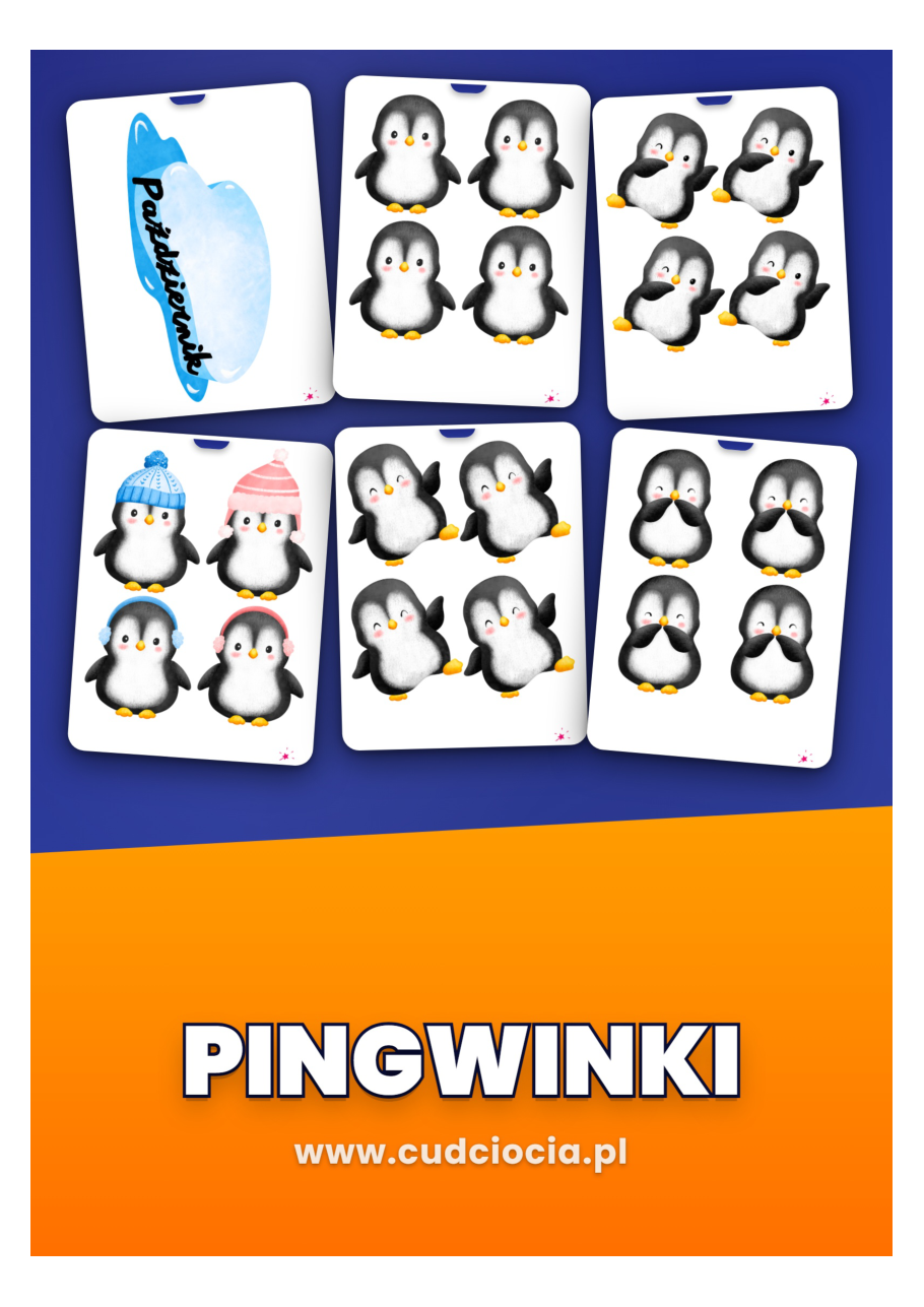 Pingwinki — Nasze Urodziny (kalendarz urodzin do sali)