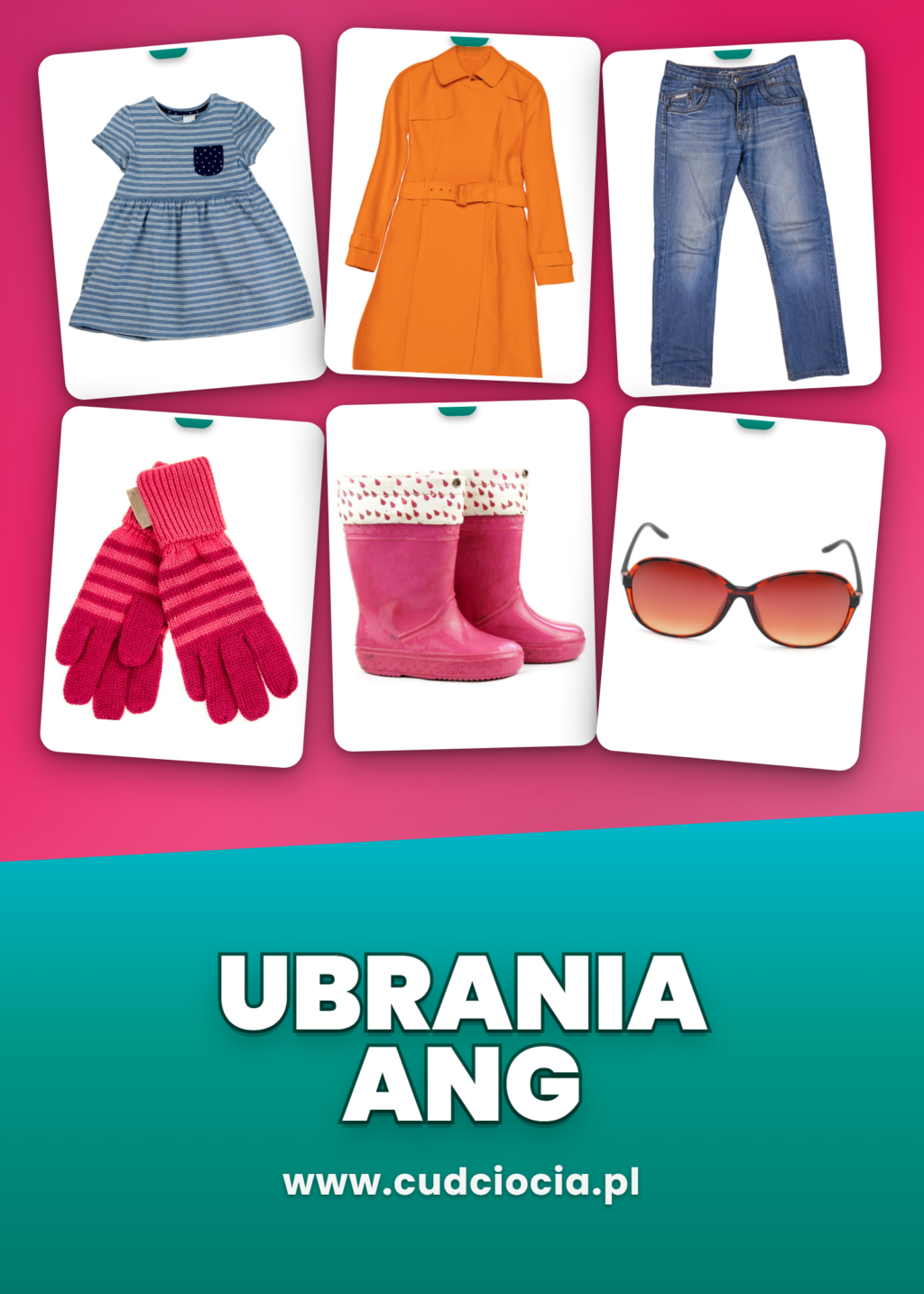 Clothes – Karty Prezentacyjne ANG