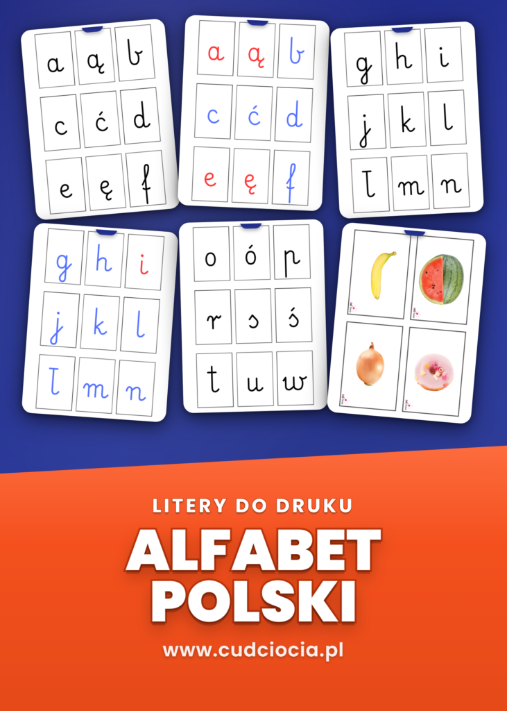 Alfabet Polski - Litery Do Druku