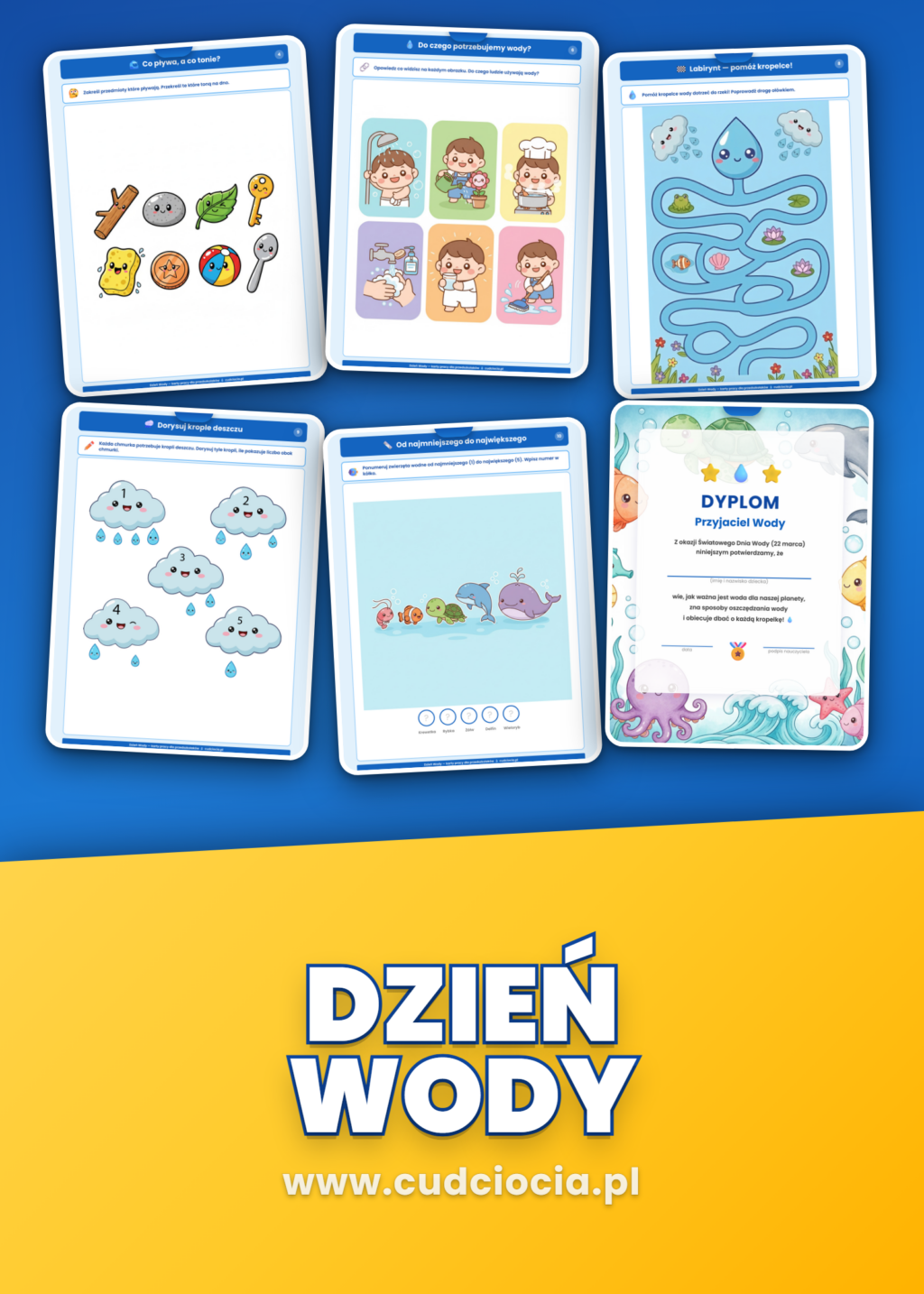 Dzień Wody — Darmowy Pakiet dla Przedszkola (PDF)