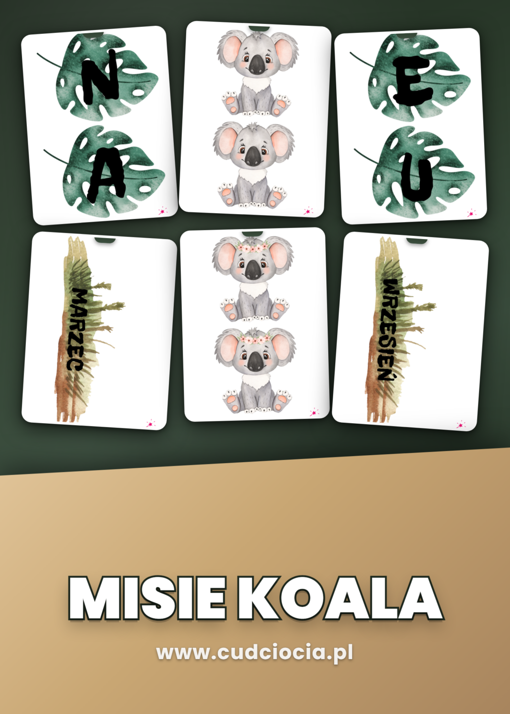 Kalendarz urodzin przedszkole — Misie Koala (NASZE URODZINY)